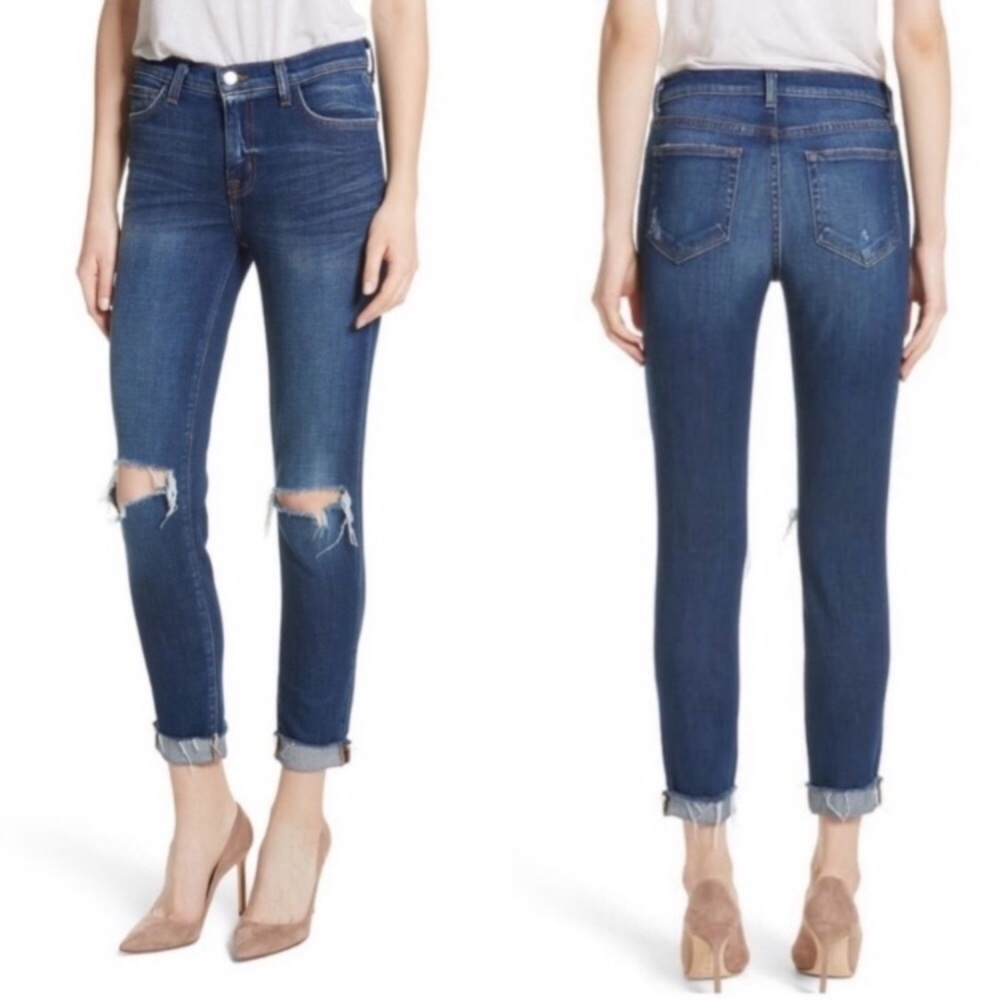 New L’Agence Rachel High Rise Slim Straight Jeans